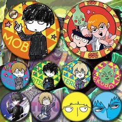 Reigen Arataka Mob Shigeo Kageyama Popular Anime Graffiti Badges Anime Badges Set Dimple Mob Pin Anime Lapel Pins for Backpacks