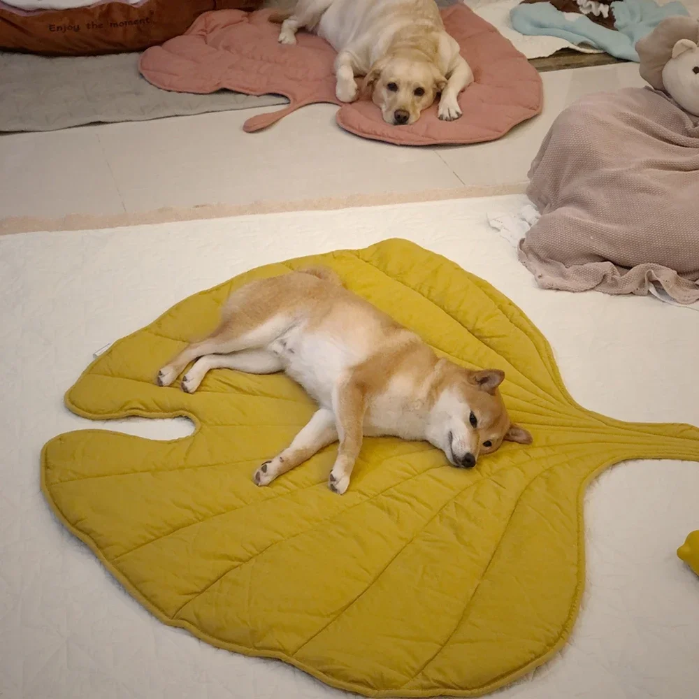 Fashion creativity Leaf Heart-shaped Blanket Carpet Summer For Child And Pet Cat Dog Mat Comfort Throw Mat Home Decor Carpet