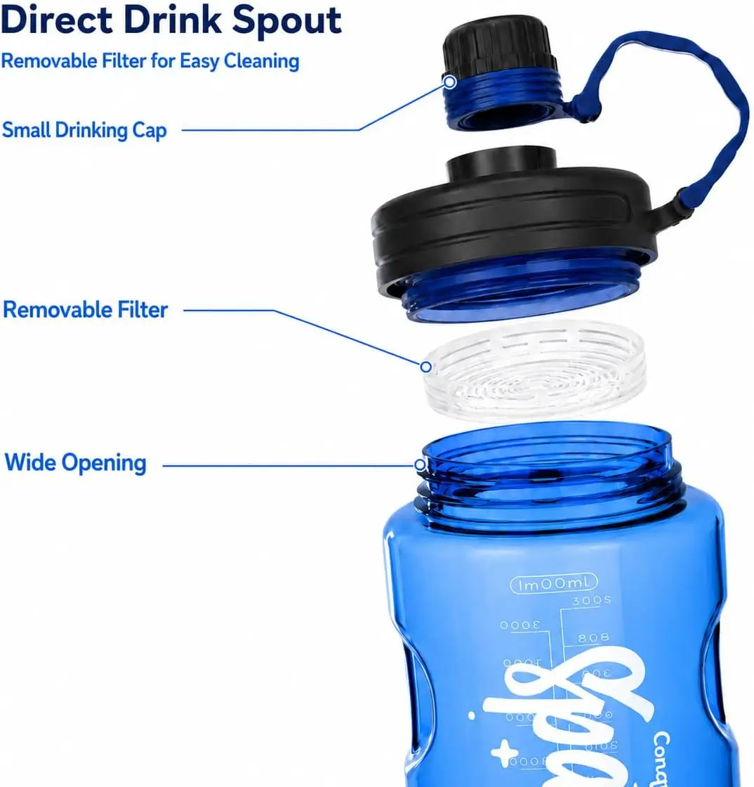 3L Fitness Sports Water Bottle Plastic Large Capacity High Quality Water Bottle Outdoor Climbing Bicycle Drink Bottle Kettle