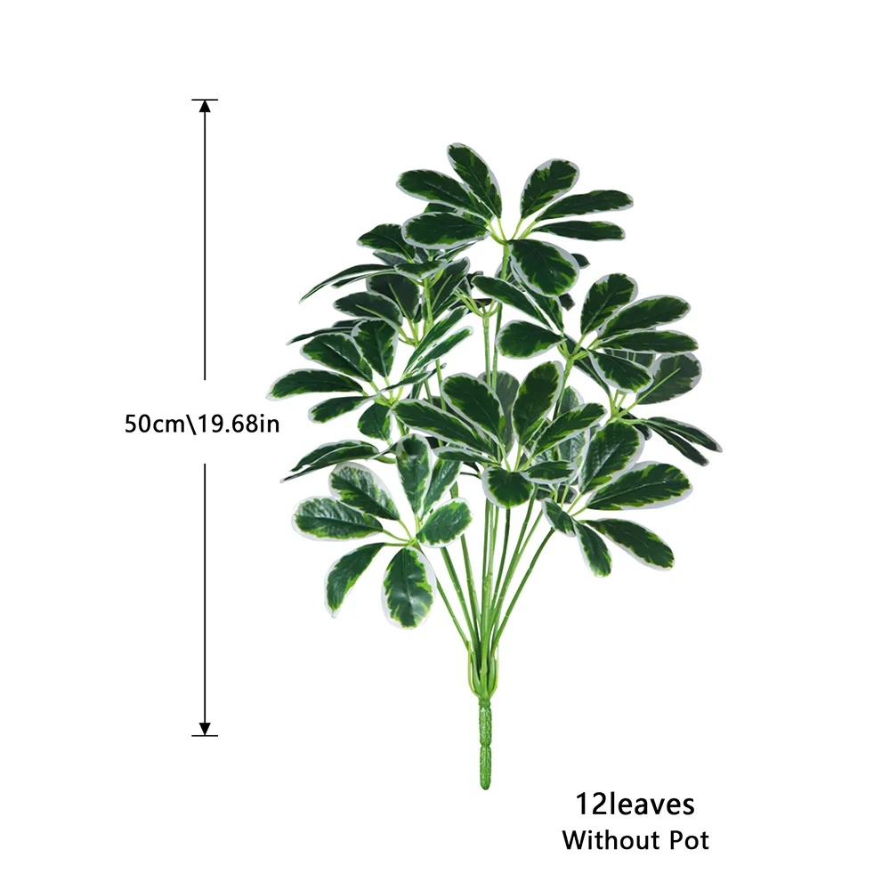 50-75 cm große künstliche Maranta-Pflanzen, künstliche Palme, Plastik-Monstera-Blätter, tropische Pflanze für Zuhause, Büro, Hochzeitsdekoration – Detail 8