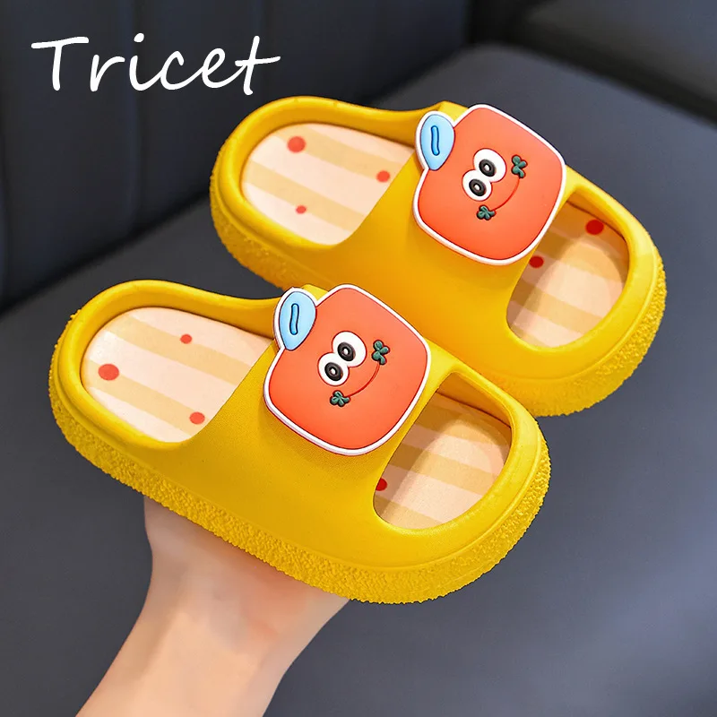

Summer Fruit Cartoon Boys Girls Slippers PVC Waterproof Kids Slippers Pool Bath Non Slip Soft Bottom Children Beach Shoes