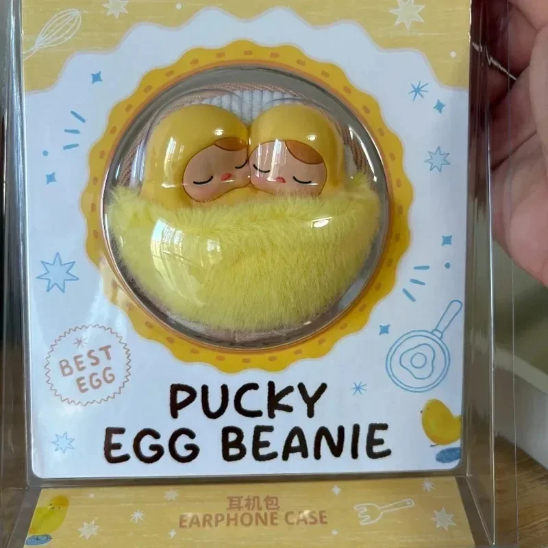 

New Genuine PUCKY Egg Beanie Series Headphone Bag Cute Pendant Bag Crybaby Figures Backpack Decoration Toy box Gift