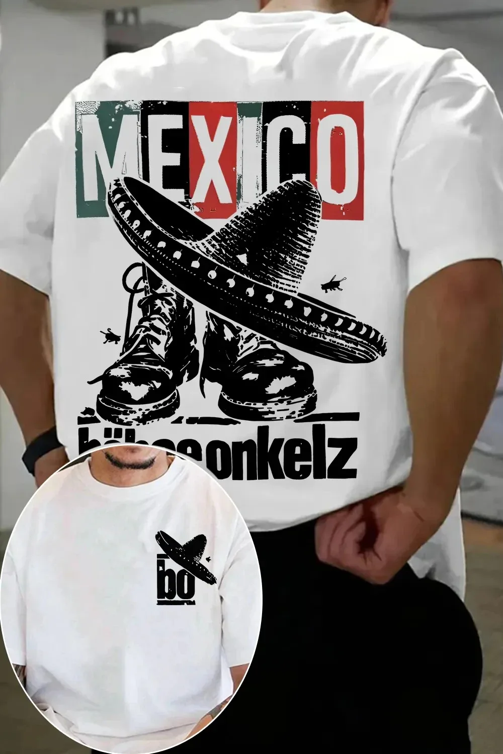 Böhse Onkelz Gehasst Verdammt Vergöttert II Printed Oversized T-Shirt, Cotton Unisex Summer Women and Men Comfortable T-shirt