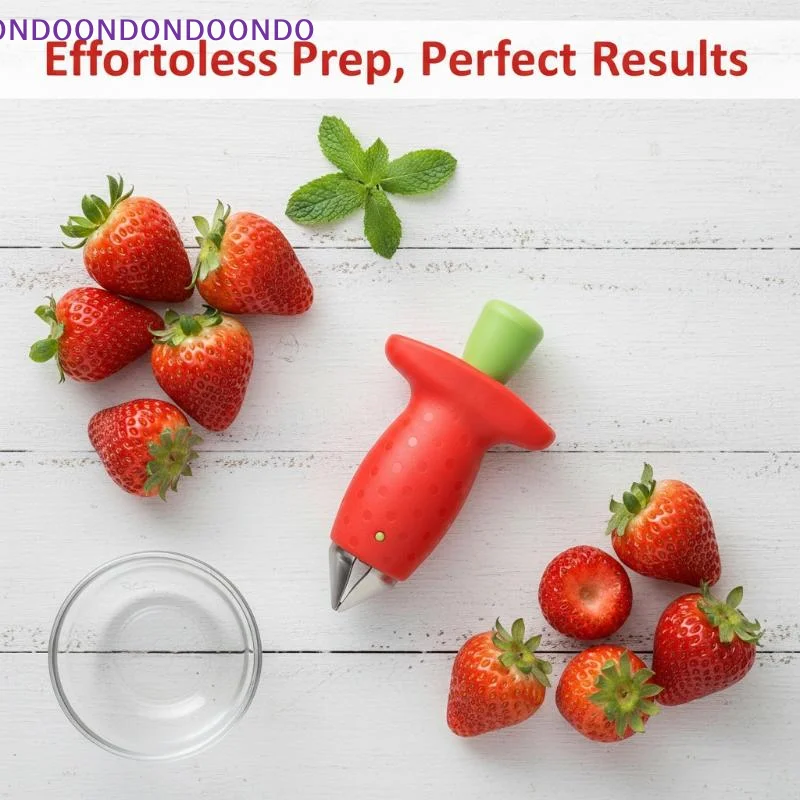 Strawberry Huller Remover Tool Portable Fruit Leaf Core Extractor For Salad Cake Kitchen Tools Kitchen Cooking Tools
