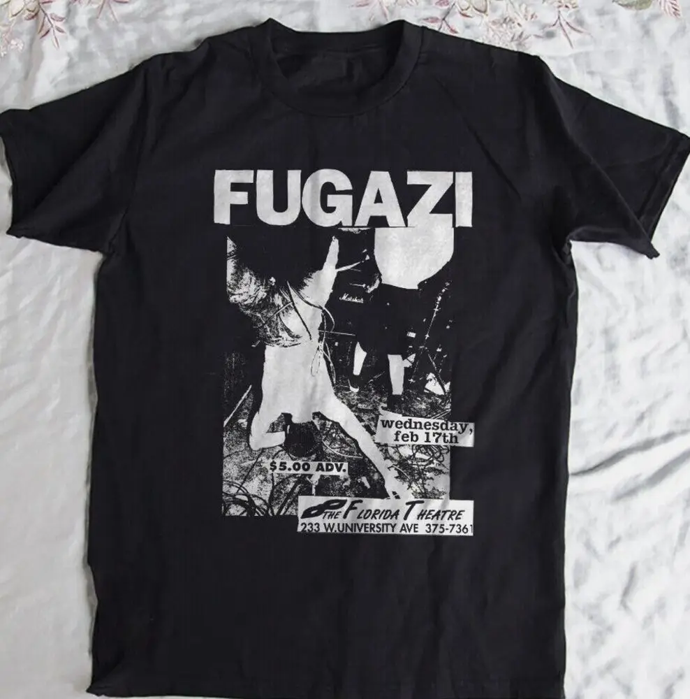 Fugazi Band Black Unisex T-Shirt Size S-3XL Gift For Fans