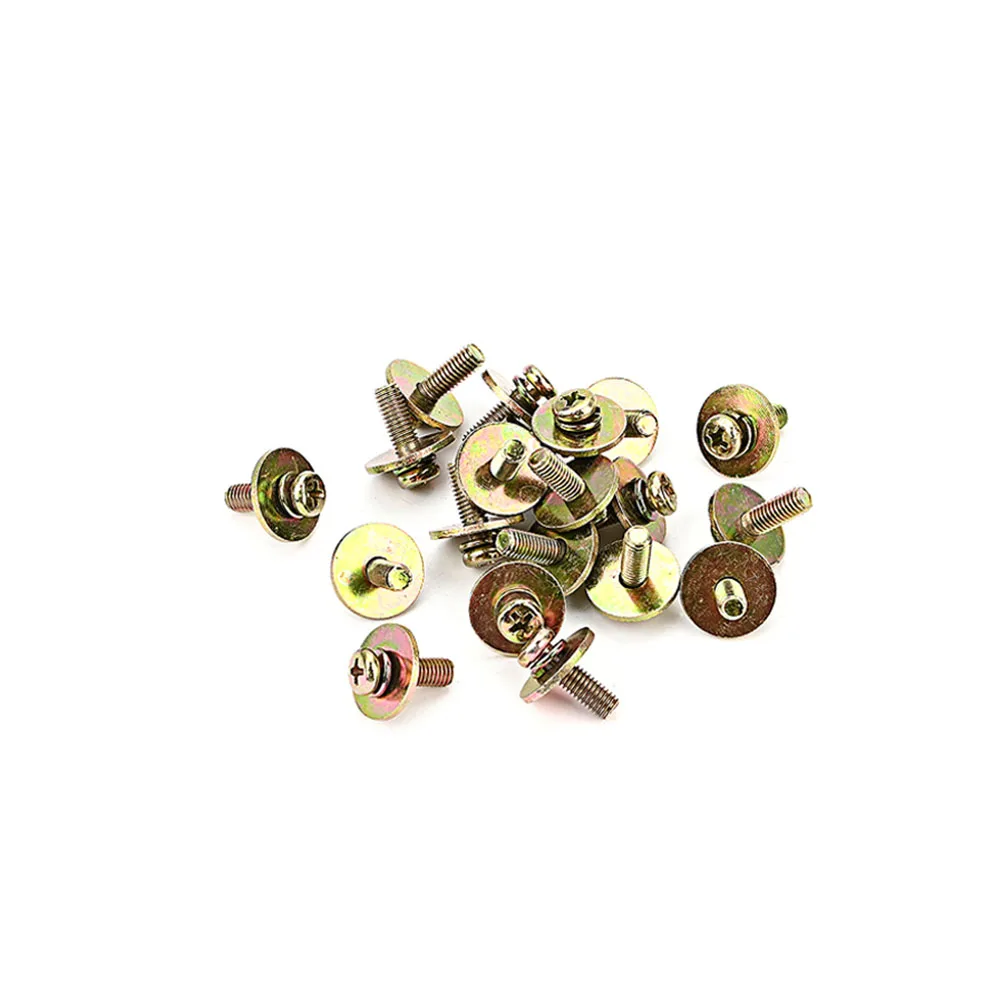 

20pcs Snare Drum Screws Metal Replacement Durable Practical Simple Design Fits Most Standard Lugs Great for Repairs Accessories