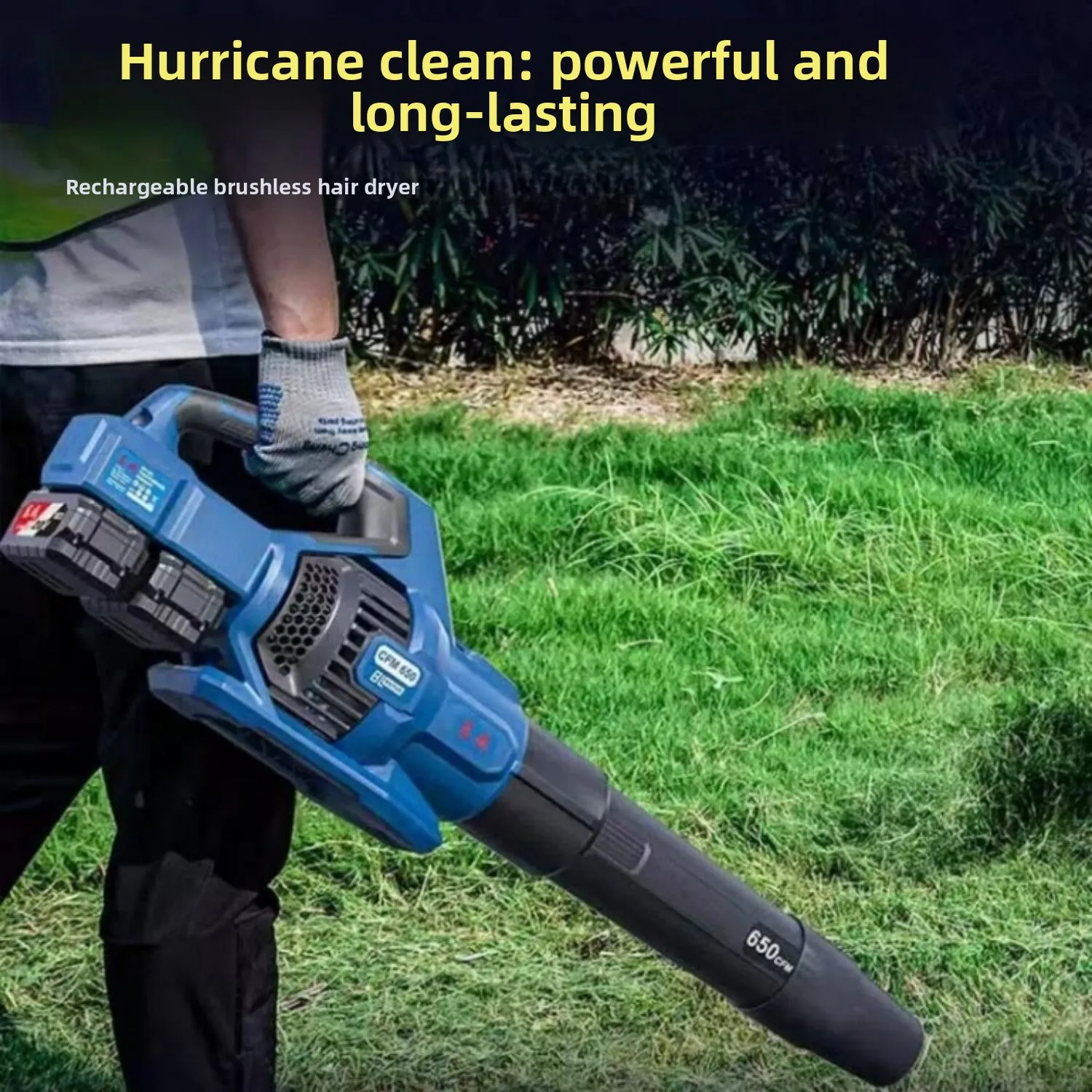 40V Lithium-Ion Electric Blower - Snow Blower & Industrial Dust Collector for Car Washing and Water Drying