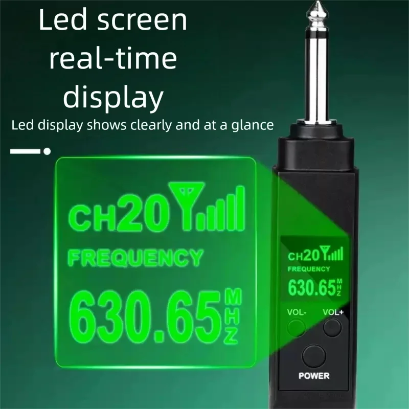 GAW-MA20 2.4G 6.5 connettore microfono sistema di trasmissione e ricezione wireless microfono cablato strumento chitarra universale