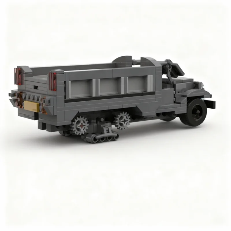336-teiliges MOC Abenteurer-Halbkettenfahrzeug Modellbausatz Konstruktionsspielzeug Weihnachtsgeschenk DIY-Bausatz Kreative Bildungsartikel