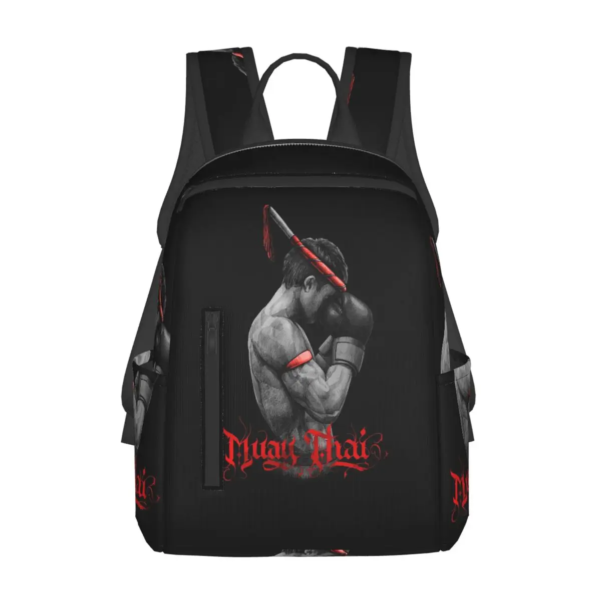 

Muay Thai Boxing Fighter Backpack Daypack Large Capacity Kids BookBag School Bag Shoulder Bags for Men Women