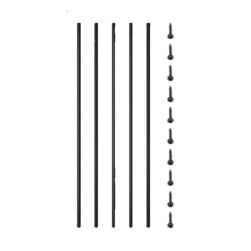 

SucceBuy Deck Balusters Metal Deck Spindles 16/10/26/51 Pack 44 /32.25 inch Iron Stair Railing Building & Hardware Home & Garden