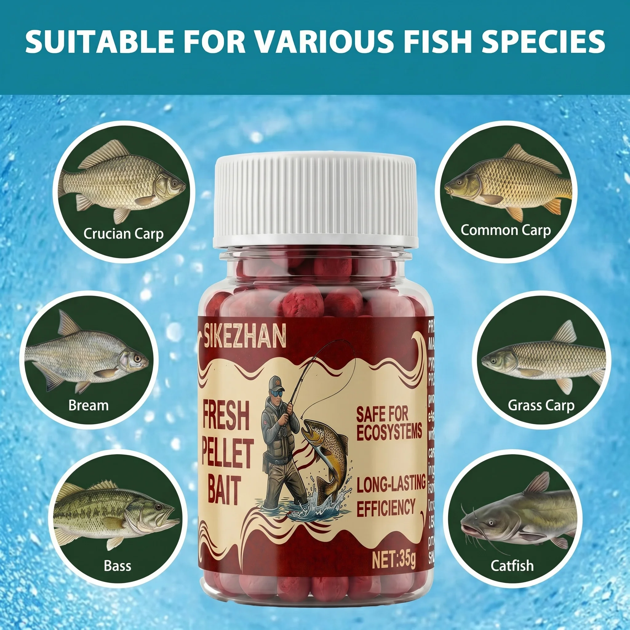 35g Duftender Karpfenangelköder Weicher Teig Fischlockmittel Süßwasser-Flussköder Leistungsstarke Formel Langanhaltender Duft für Angler – Detail 5