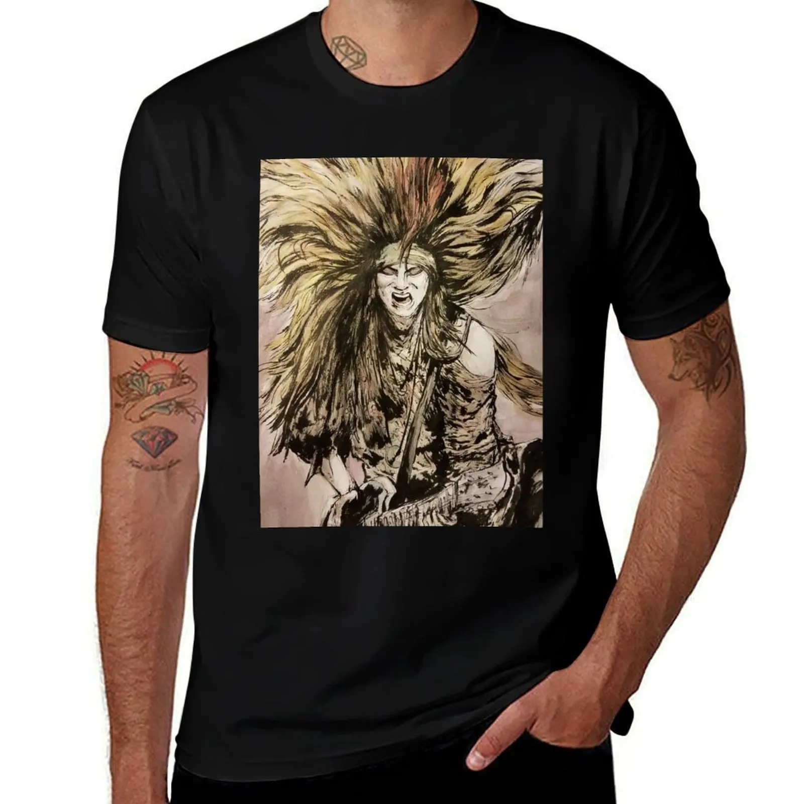 Camiseta X Japan - hide (Hideto Matsumoto) con estampado artístico, top informal