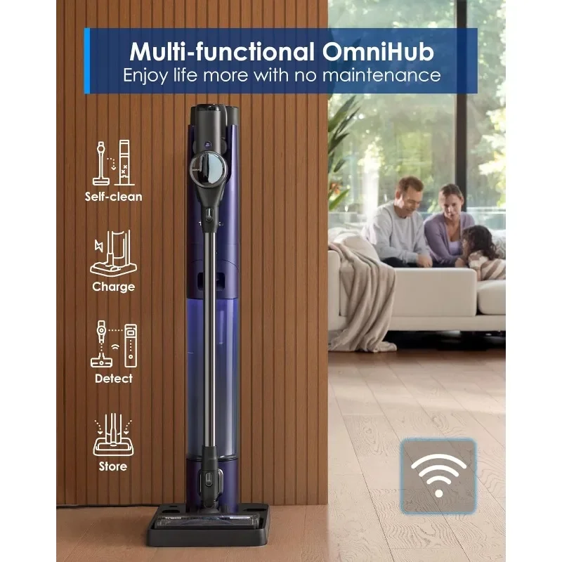 Pure ONE Station FurFree Cordless Vacuum Cleaner with 3L Auto Dust Base, Smart Stick Vacuum Cleaner Powerful Suction