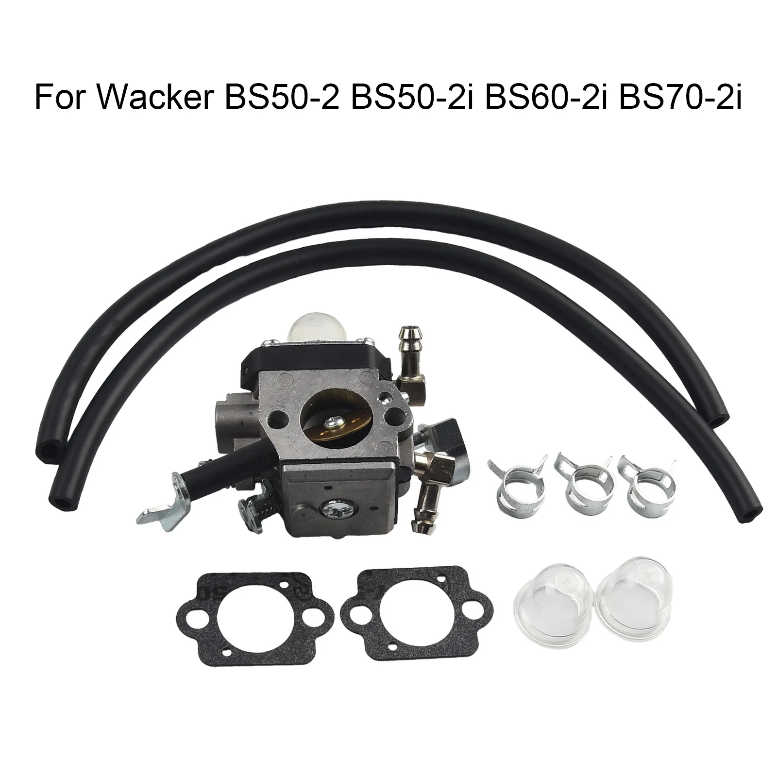 

High Quality Carburetor BS60-2i BS70-2i Carb Clip For Volvo HDA 242 252 For Wacker BS50-2 BS50-2i Fuel Pipe Kit