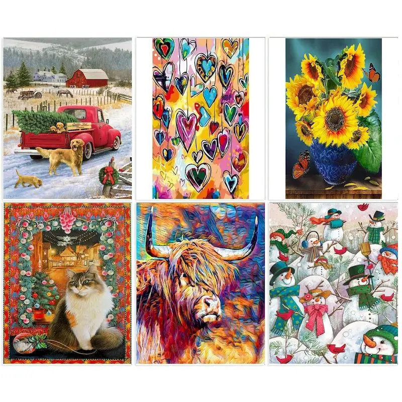 

CHENISTORY Painting By Numbers Handpainted Kits Drawing On Canvas Acrylic Paint Landsape Painting Wall Art For Home Decors