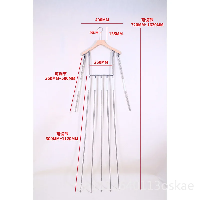 Dress modeling hanger shooting props invisible hanger clothing store women's hanfu photo hanger retractable