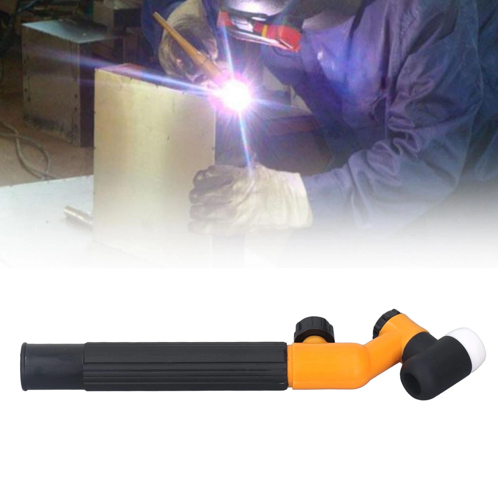 

Welding Torch Head One Handed Operation Air Cooled TIG Torch Head Swivel Neck Head Replacement Accessory