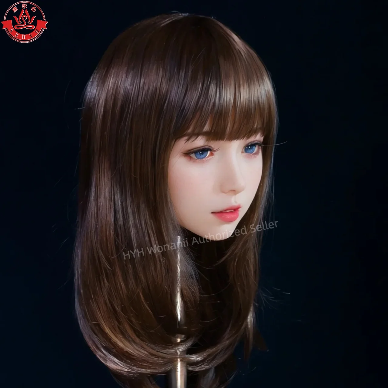 Oneani Food Grade TPE Big Head HYH-THB-KX-0016، واجهة M16، ممارسة مكياج مفتوحة الفم، تصميم تصفيفة الشعر، عرض المجوهرات