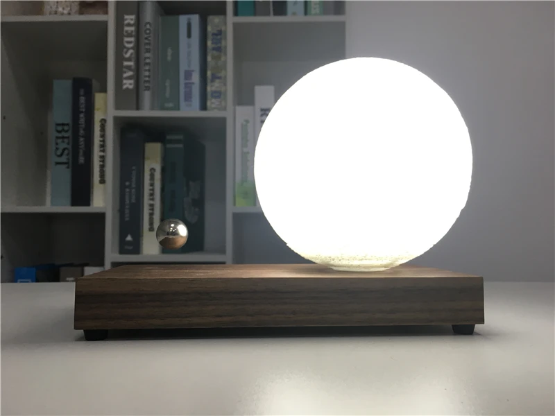 HCNT Moon lamp 3D Printing Rechargeable Moon Nigh Lamp  Levitation Wooden Led Moon Light Dimmable Touch Control