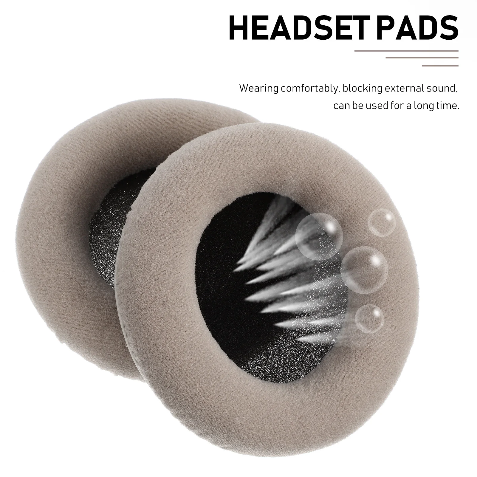 

2Pcs Headset Earpads Soft Comfortable Durable Blocking External Sound Good Music Quality T70p T5p T1 Dt990 Dt880