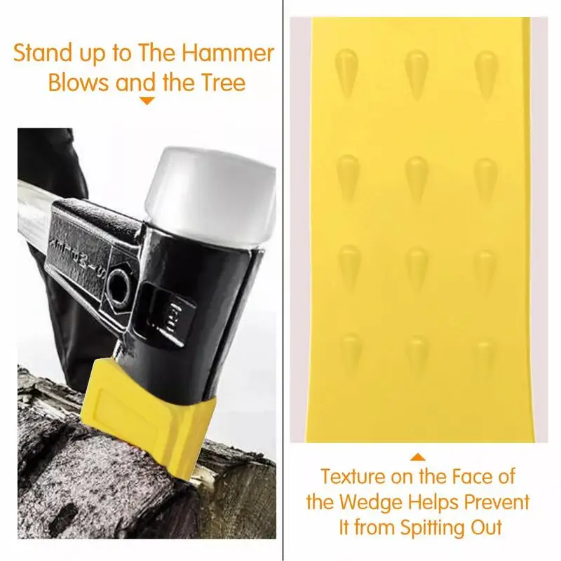 Spiked Tree Felling Wedge การรักษาความปลอดภัยแบบพกพาเครื่องมือบันทึกอุปกรณ์ท่องเที่ยวการบันทึกแบบใช้ซ้ําได้ Wedge Safety Chainsaw อุปกรณ์เสริม