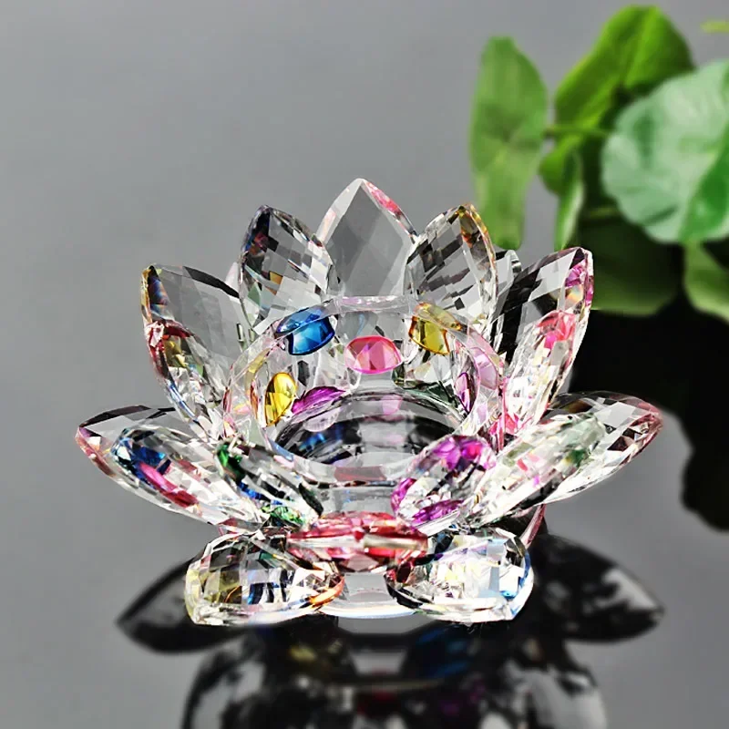 

Crystal Lotus Flower Candle Holder Buddhist Items Ghee Lamp Buddha Hall Lamp Holder Base Living Room Decoration Room Decoration