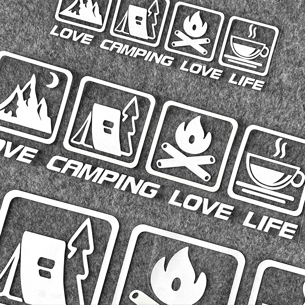 Love Camping, Love Life. Car Sticker Decoration Waterproof for Window and Bumper Stickers of Cars, Trucks and Motorcycles. image 3