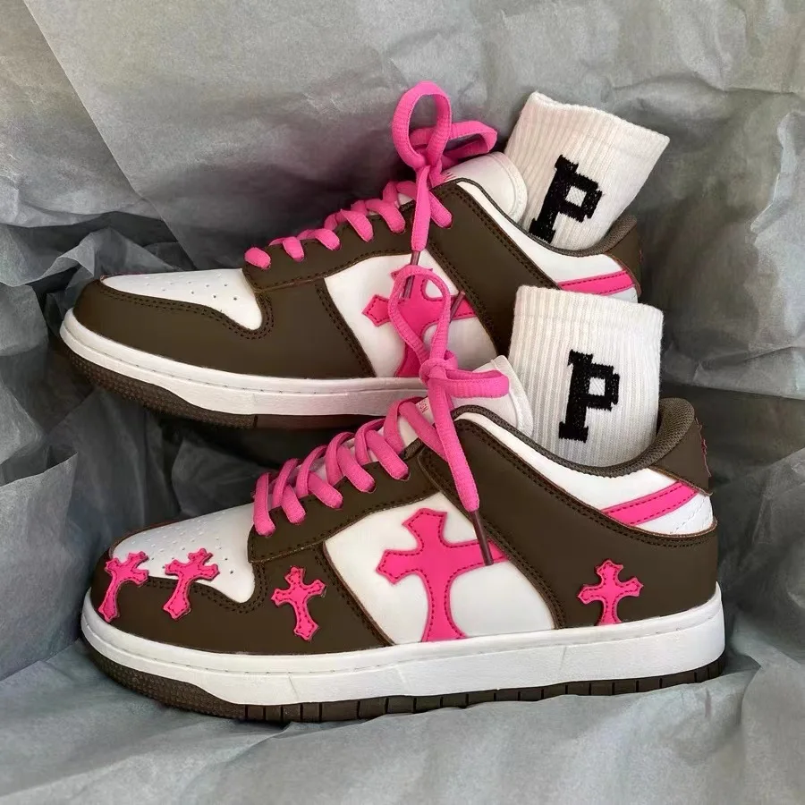 OZ Y2K Sneakers Women's men Vulcanize Shoes Brand Sewing Luxury Sport Shoes Flats Female Light Walking Shoes Women goth Sneakers