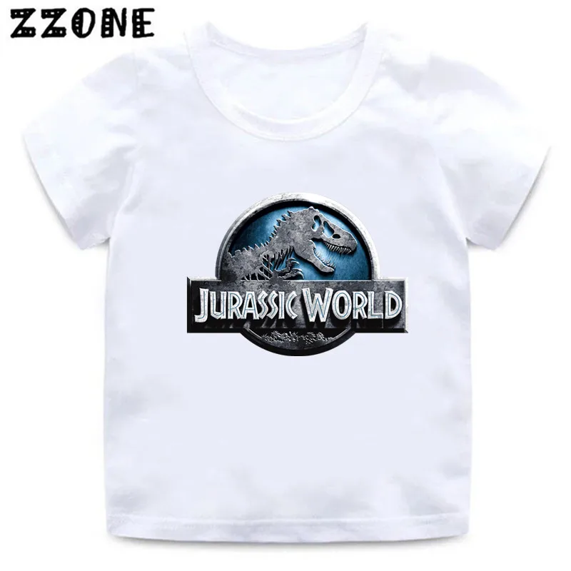 Hot Sale Summer Kids T-Shirts Jurassic Park/World Dinosaur Graphic Baby Boys Clothes Casual Girls T shirt Children Tops,HKP5443