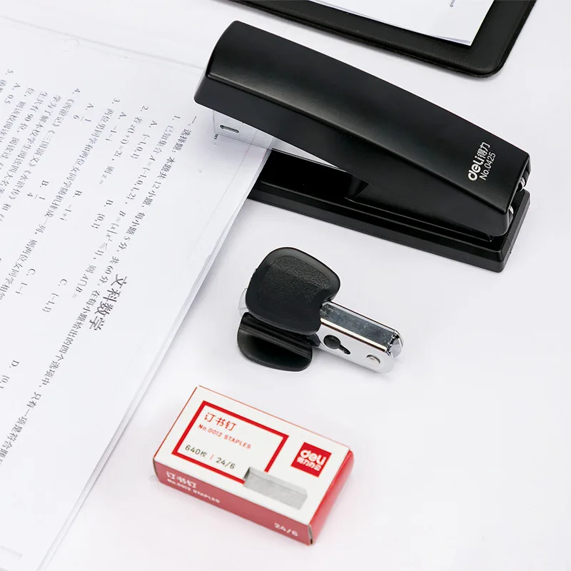 Stapler Set for Student Office Use Includes Staple Remover Refills Binding Device Document Paper Fastening Complete Stationery
