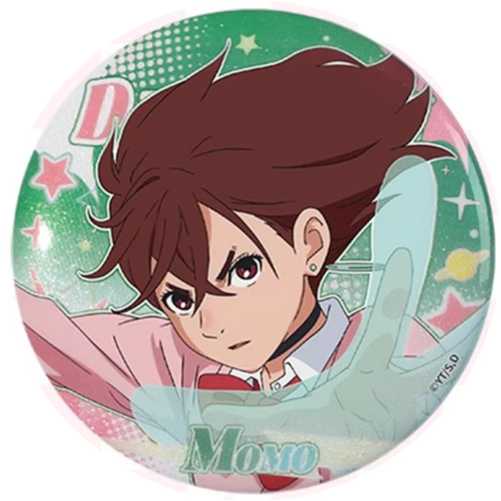58mm Anime DAN DA DAN Takakura Ken Ayase Seiko Enjōji Jin Shiratori Aira COSTUME Cosplay Distintivo Pin SPTE Spilla in banda stagnata ﻿   Prop