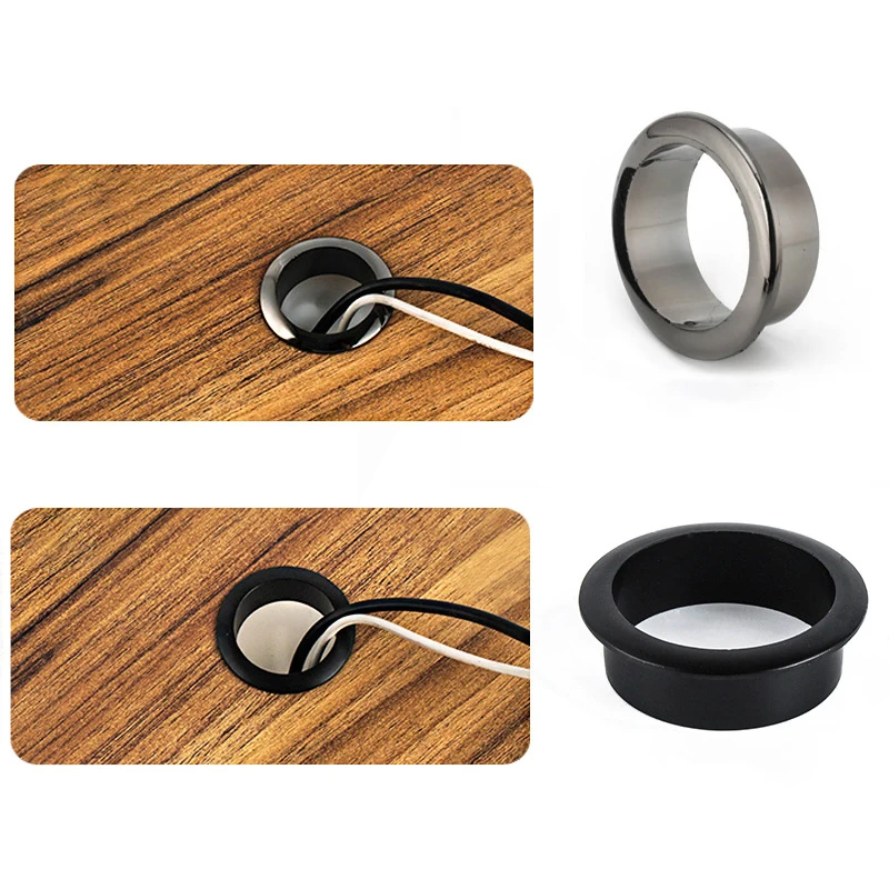 1pc 18-80MM Computer Desk Cable Grommets Wire Hole Cover Cabinet Vent Decorative Ring Cable Furniture Hardware Desk Accessories