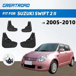 스플래시 가드 스즈키 스위프트 2 II용 자동차 머드 플랩, 2005-2010 머드 플랩, 머드 가드, 펜더 2006 2007 2008 2009