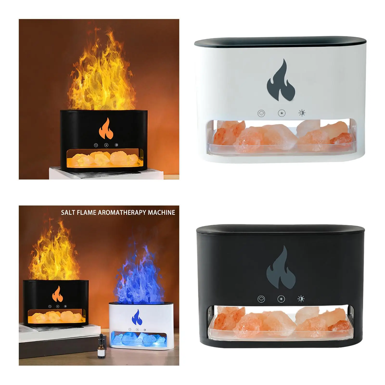 Realistic Night Light Humidifier USB Machine Silent Essential Diffuser Auto Shut