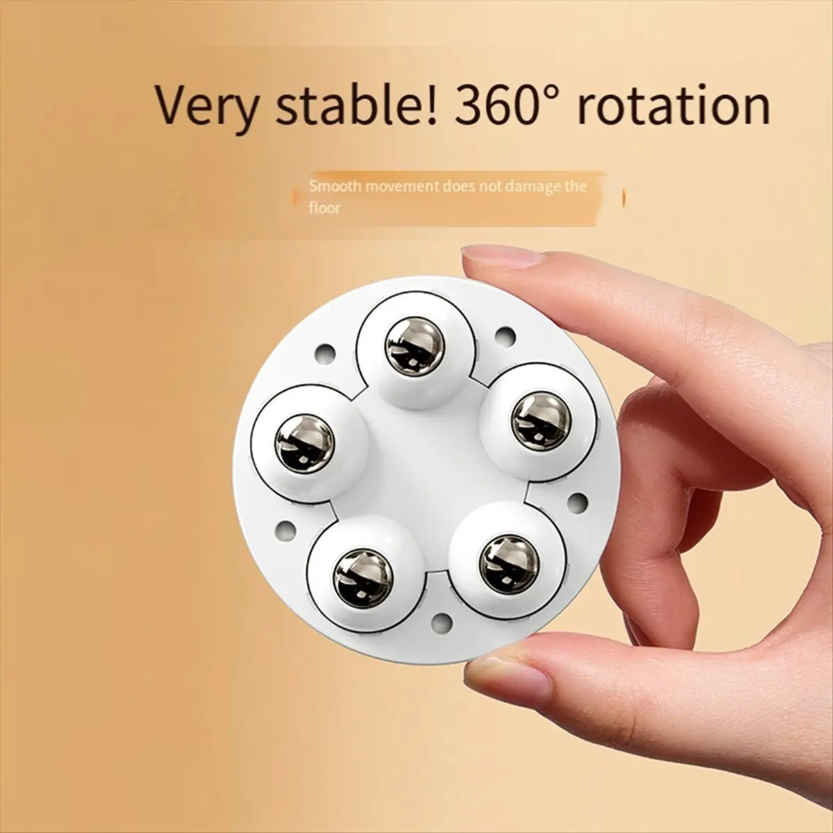 ABFA 4pcs Adjustable Movable Furniture Chair Leg Furniture Foot Pads,5 Wheel Rollers Washing Machine Riser Bed Sofa Booster A
