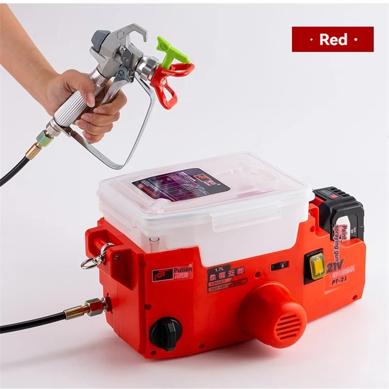 500W Backpack Style Handheld High-pressure Airless Spraying Machine Lithium Battery Charging Convenient Spraying Machine