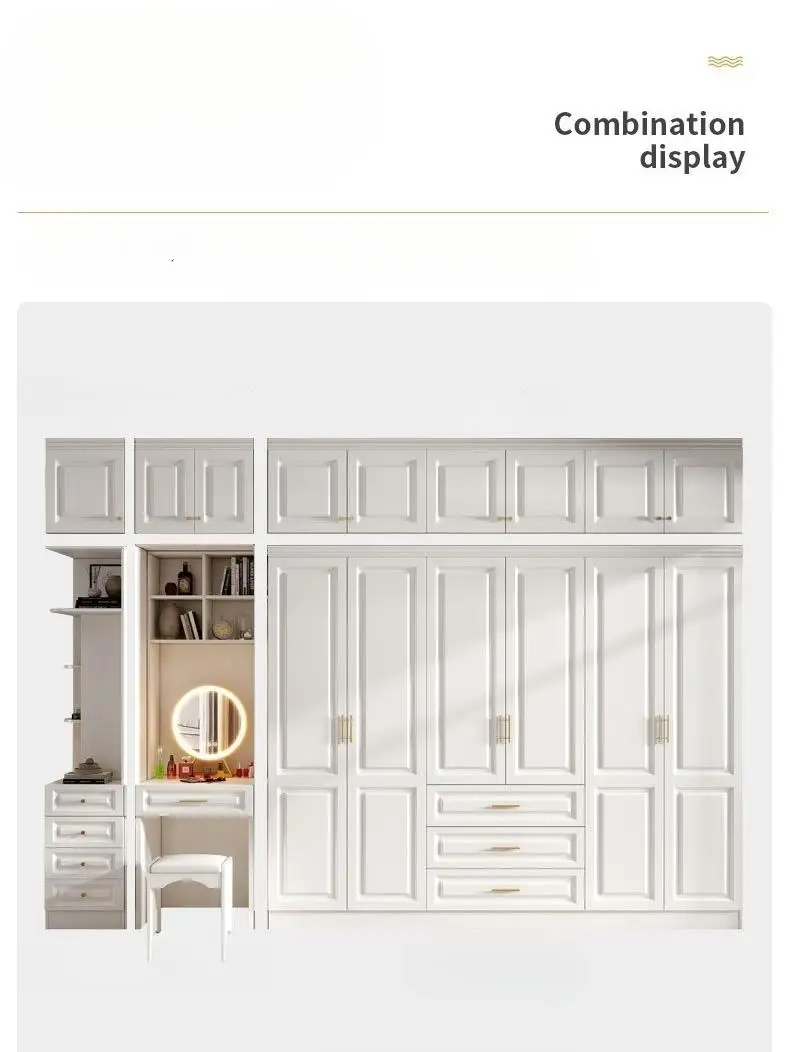 مصنع مخصص الأبيض المنزل خشبية شقة فتح الباب الاقسام غرفة نوم خزانة مرحاض خزانة خزانة