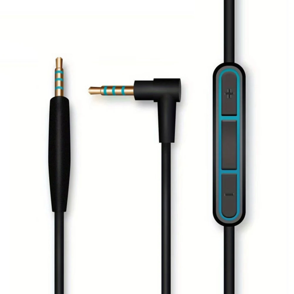 인라인 마이크 볼륨 조절 오디오 익스텐션 케이블, Bose QC25, QC25i 헤드폰용 헤드폰 케이블, 2.5mm ~ 3.5mm