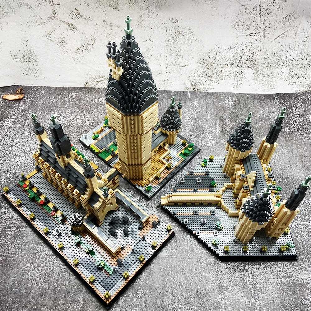 KNEW BUILT Witchcraft Castle Micro Mini Bricks for Adults Huge Magic Assemble Architecture Toys Kits Building Blocks 55*45*36 cm