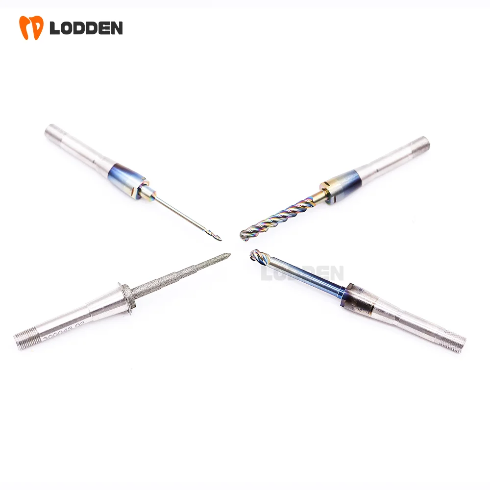 10pcs Dental Milling Burs for Sirona MCX5/MCXL CAD CAM Cylinder Bur Finisher10 Shaper25 Denture Milling Cutters Lodden Materials