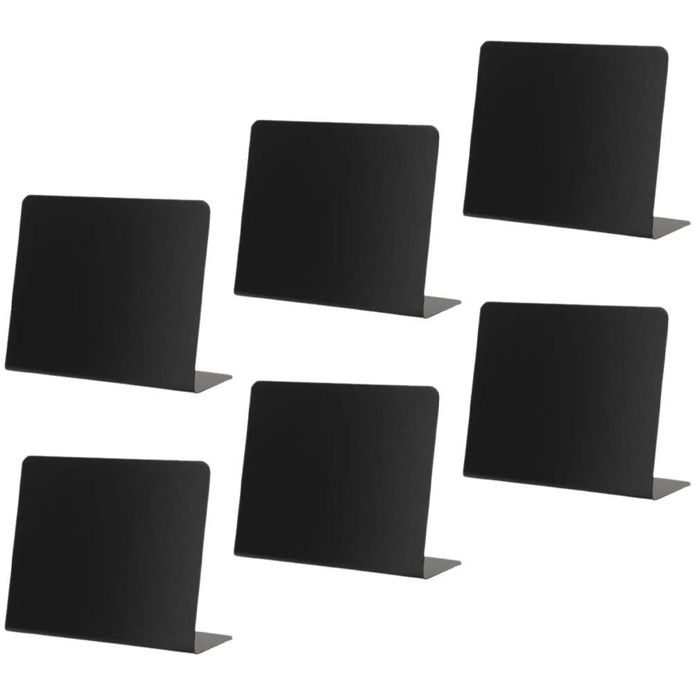 6 Pcs Chalk Signs Price Boards for Menu Drawing Decorative Blackboards Food Multifunctional Pvc Message Restaurant