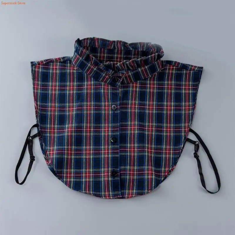 

Q5WE Breathable Detachable Collar for Comfort Wear Decorative Collar Neckpiece Faux Collar for Sweater Shirt Outfit Enhancer
