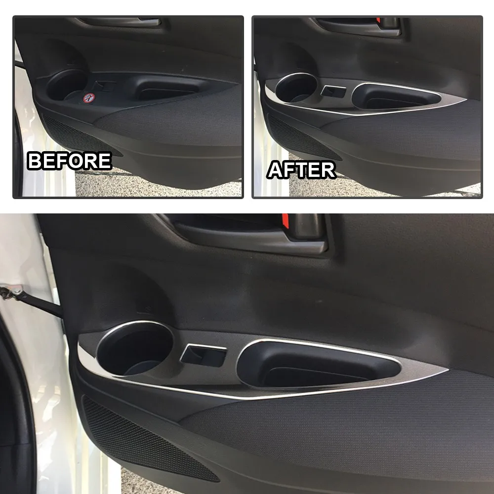 4pcs P/W Panel Cover for Toyota Corolla Sport E210 2018 Chrome Stainless Steel Car Styling Window Lift Button Trim Accessories