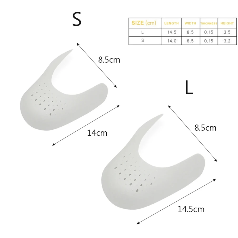 5pairs Falte Schutz Schuh Kopf Bahre Sneaker Anti Falte Faltig Falten Schuh Unterstützung Kappe Sport Falte Schutz Dropship – Detail 5