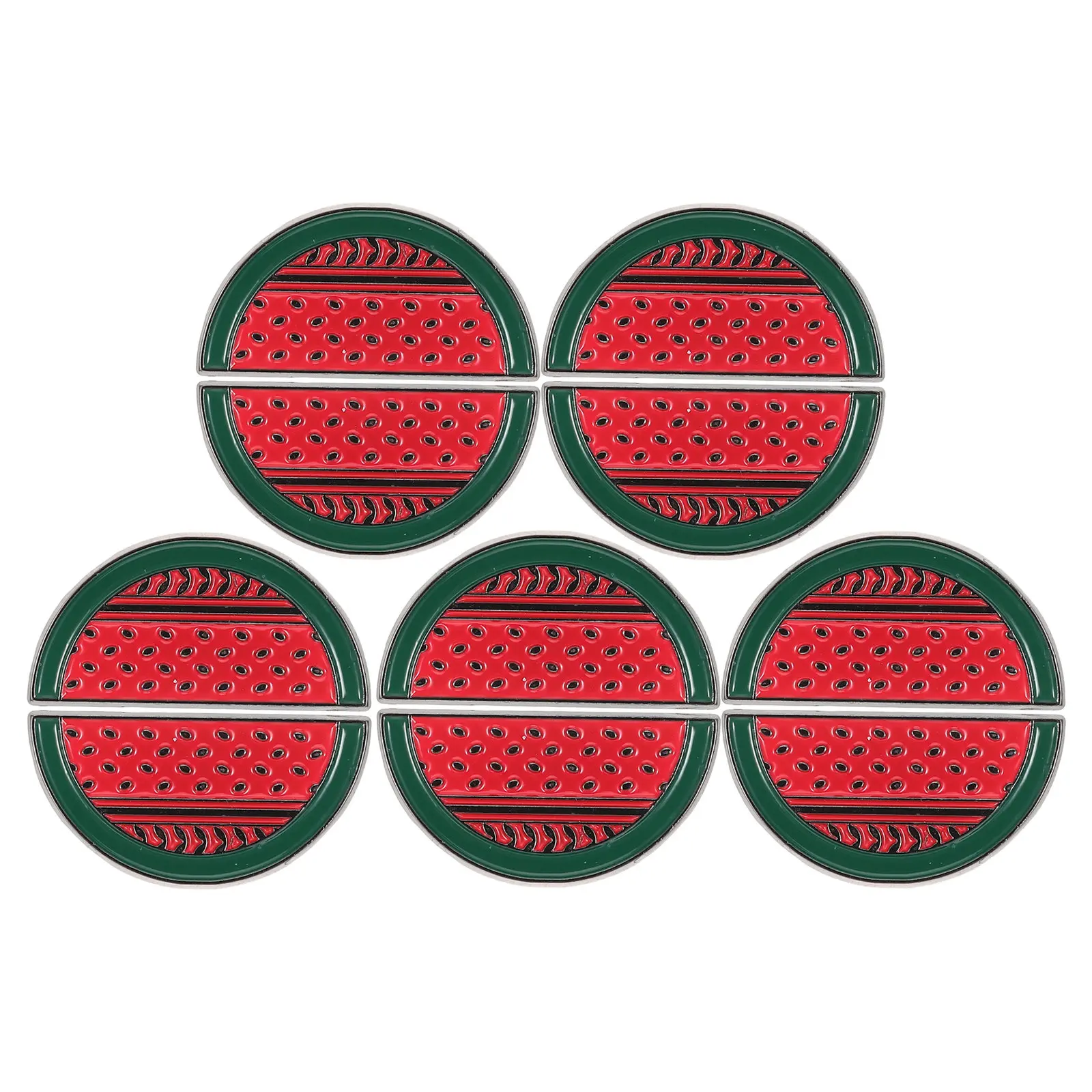 10Pcs Cartoon Watermelon Brooch Pin Badge Cute Fruit Lapel Pin for Clothes Hats Bags Sweaters Jackets Party Favor Fashion
