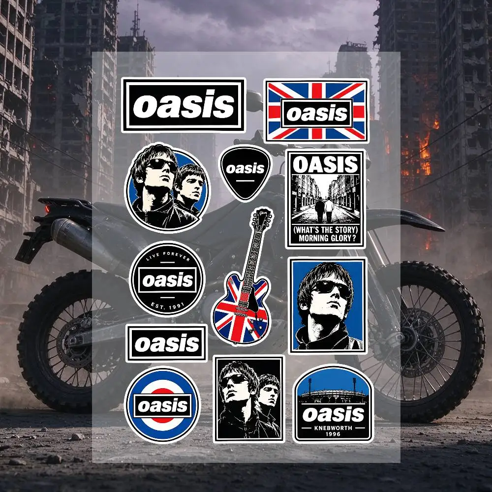 O-Oasis Band Stickers Moto Sticker Auto Body Bumper Windows Motorcycle Laptop Walls Vinyl Decal Car Tuning Accessories