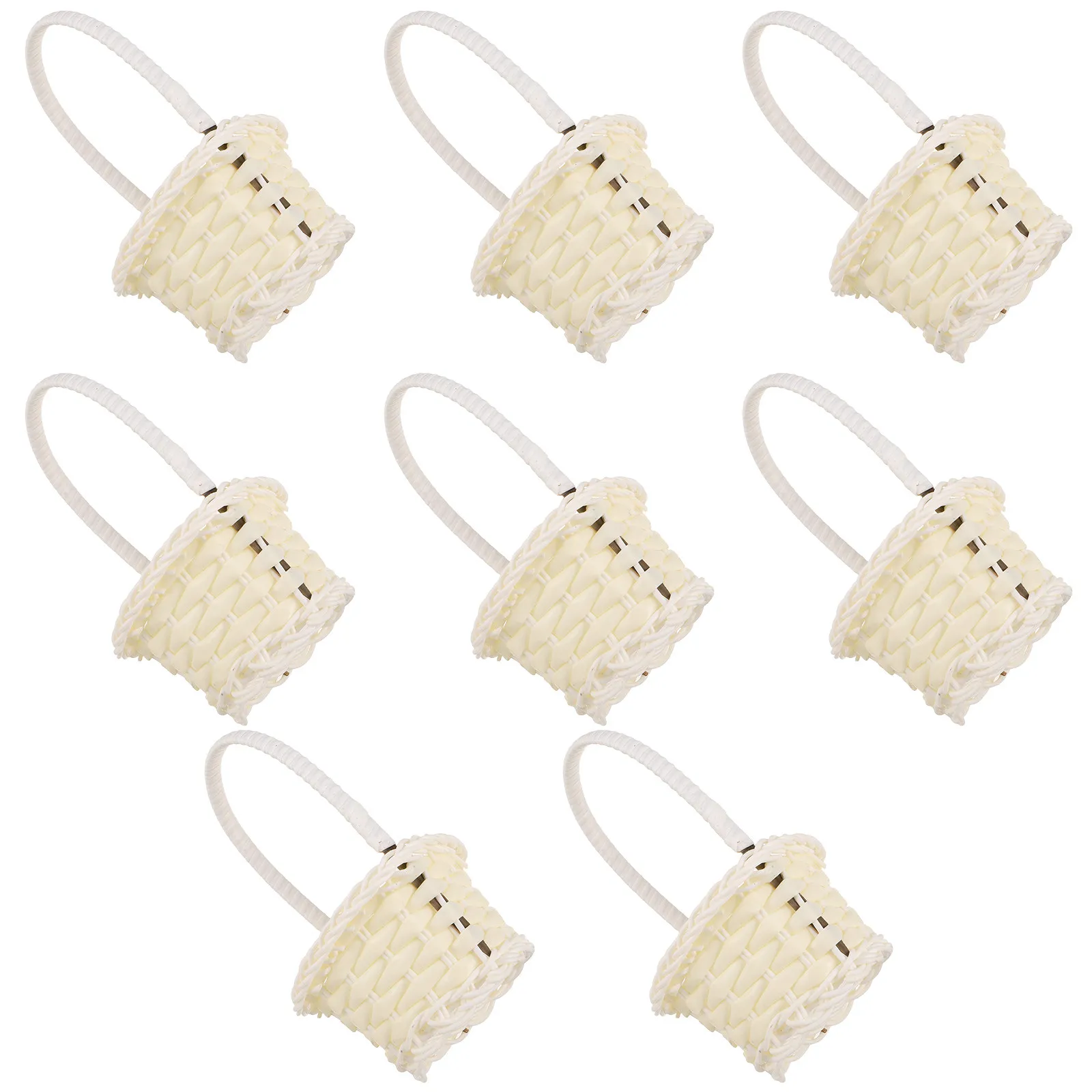 

Набор из 8 мини-корзинок в форме сердца: плетеные корзинки для пикника, украшения для Пасхи, Дня святого Валентина, свадебных вечеринок, конфет и подарков