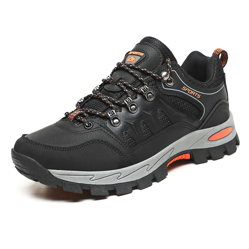 HIKEUP-Sapatos de caminhada ao ar livre para homens e mulheres, tênis, modelos de casal, alta qualidade, couro esportivo, trekking, plus size,