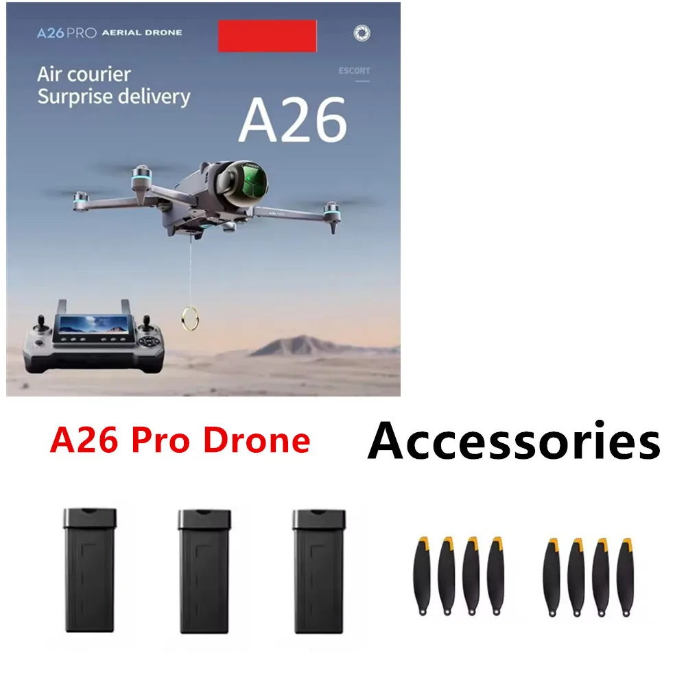 A26 Pro Drone Battery Original Spare Parts 3.7V 2700mAh /  Propeller Blades  / Use For A26 Pro Drone Parts ﻿